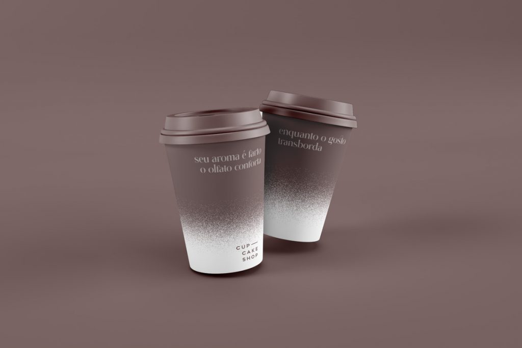 Copos para café Cup Cake Shop.